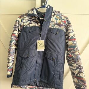 Arctix Kids Camo and Navy Ski Jacket